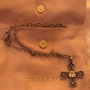 Judith Ripka cross necklace